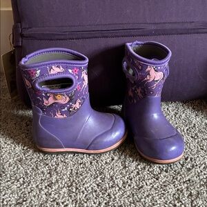 Purple Unicorn Bogs Toddler Size 6